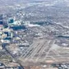 How far is Harry Reid Airport from the Las Vegas Strip?